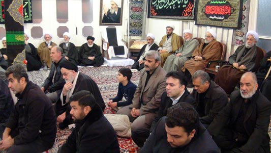 Mourning Ceremony in the Office of Late Grand Ayatollah Muhammad Fazel Lankarani (5th of Muharram1433)