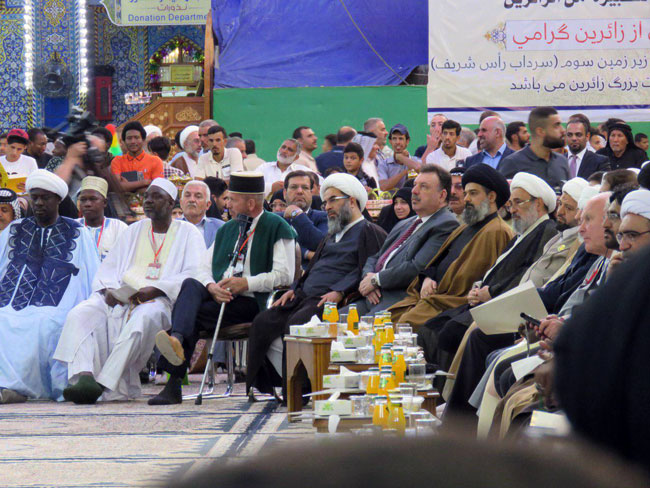 سخنراني معظم له در چهاردهمين جشنواره بين‌‌المللي فرهنگي «ربيع الشهادة» در کربلای معلی