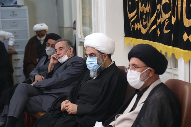 برگزاری مراسم سوگواری اربعین حسینی در دفتر آیت الله فاضل لنکرانی