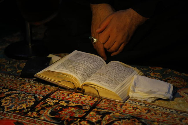 مراسم إحیاء شب 23 ماه رمضان در تکیه آسد حسن قم
