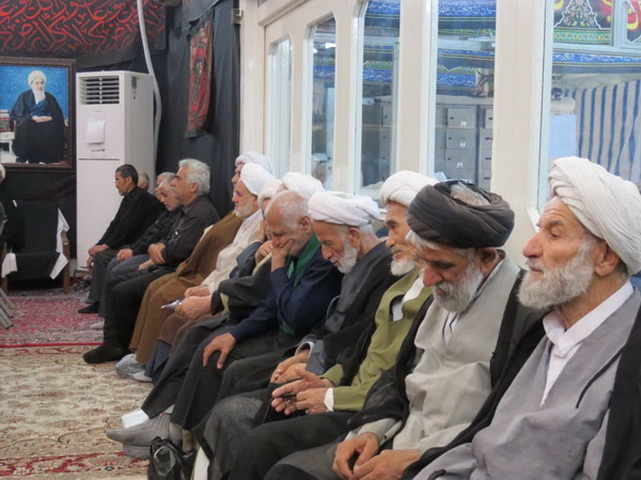 مراسم روضه هفتگی دفتر