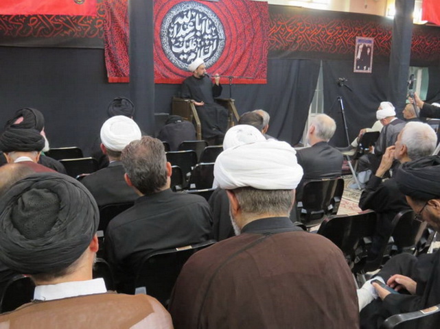 مراسم سالروز شهادت امام سجاد(ع) در حسینیه دفتر مرحوم آیت الله العظمی فاضل لنکرانی