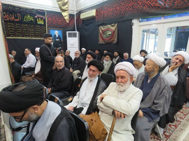مراسم سالروز شهادت امام سجاد(ع) در حسینیه دفتر مرحوم آیت الله العظمی فاضل لنکرانی