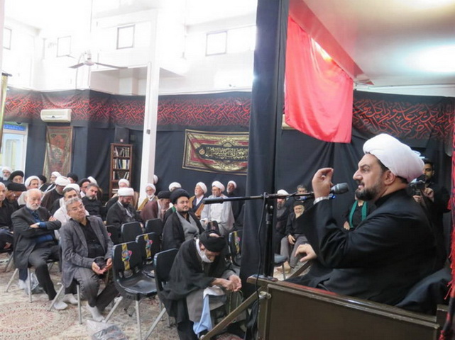 مراسم سالروز شهادت امام سجاد(ع) در حسینیه دفتر مرحوم آیت الله العظمی فاضل لنکرانی