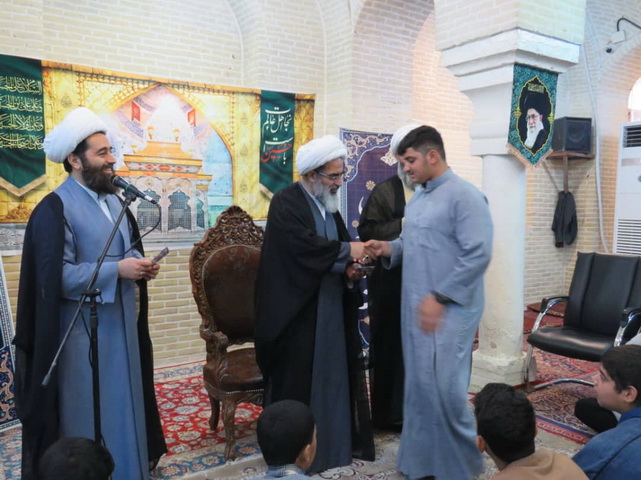 مراسم جشن ولادت پیامبر خدا(ص) و امام صادق(ع) و افتتاحیه دروس سال جدید مدرسه امام صادق(ع) قم