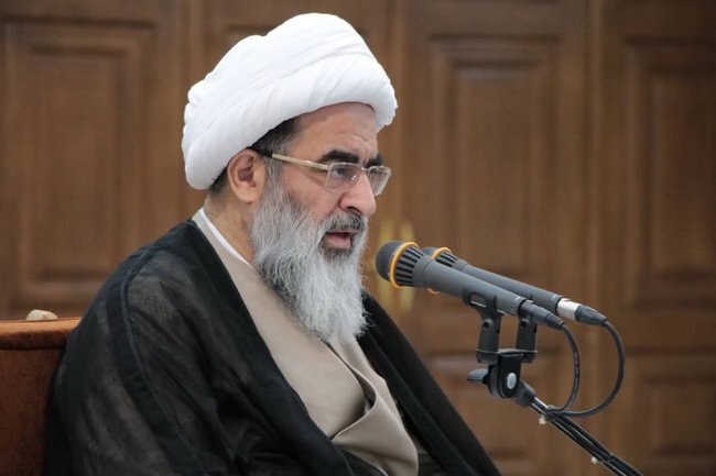 درس اخلاق حضرت آیت الله فاضل لنکرانی در جمع دانش پژوهان و اساتید مجتمع آموزشی پژوهشی ائمه اطهار(ع)