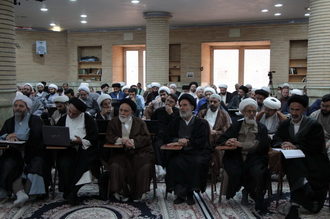 مراسم عزاداری وسوگواری وفات حضرت معصومه(س) در درس خارج اصول 