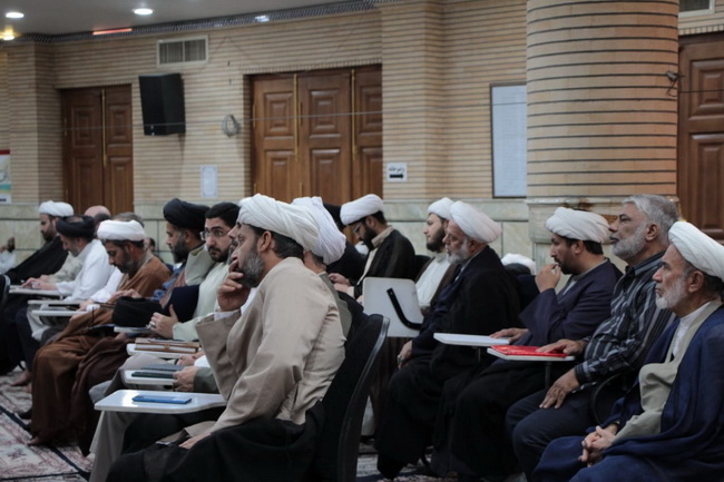 مراسم عزاداری وسوگواری وفات حضرت معصومه(س) در درس خارج اصول 