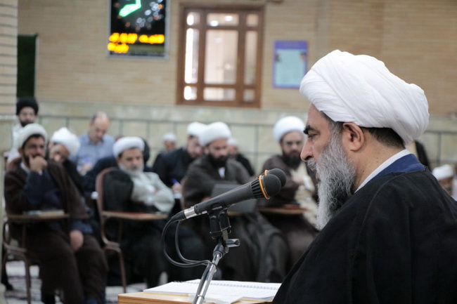 مراسم عزاداری وسوگواری وفات حضرت معصومه(س) در درس خارج اصول 