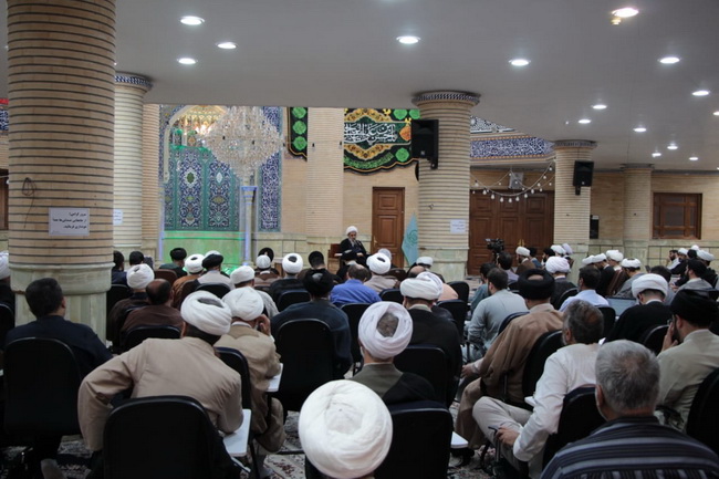 مراسم عزاداری وسوگواری وفات حضرت معصومه(س) در درس خارج اصول 