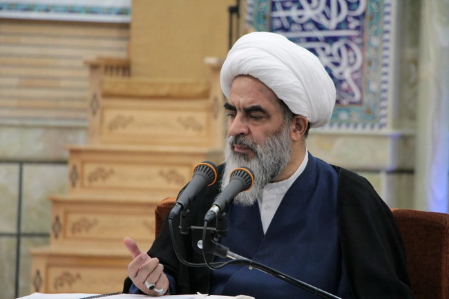 مراسم عزاداری وسوگواری وفات حضرت معصومه(س) در درس خارج اصول 