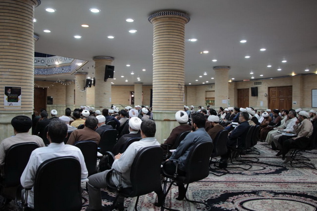 مراسم عزاداری وسوگواری وفات حضرت معصومه(س) در درس خارج اصول 