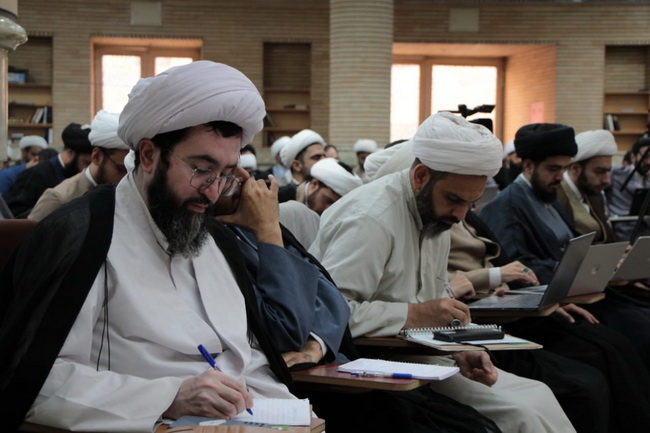 مراسم عزاداری وسوگواری وفات حضرت معصومه(س) در درس خارج اصول 