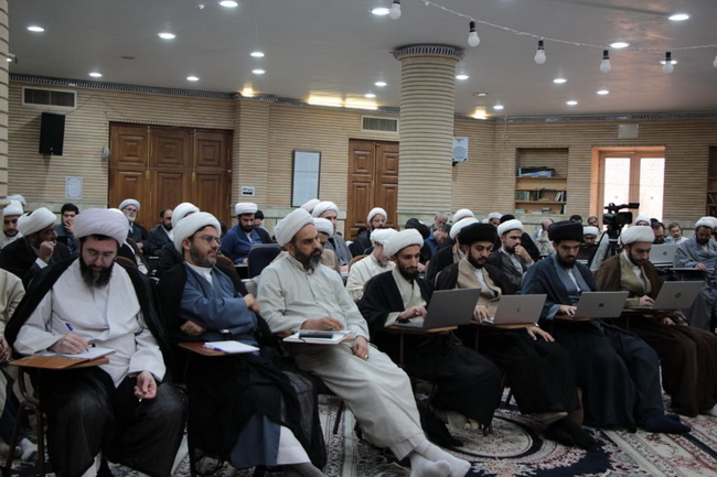 مراسم عزاداری وسوگواری وفات حضرت معصومه(س) در درس خارج اصول 