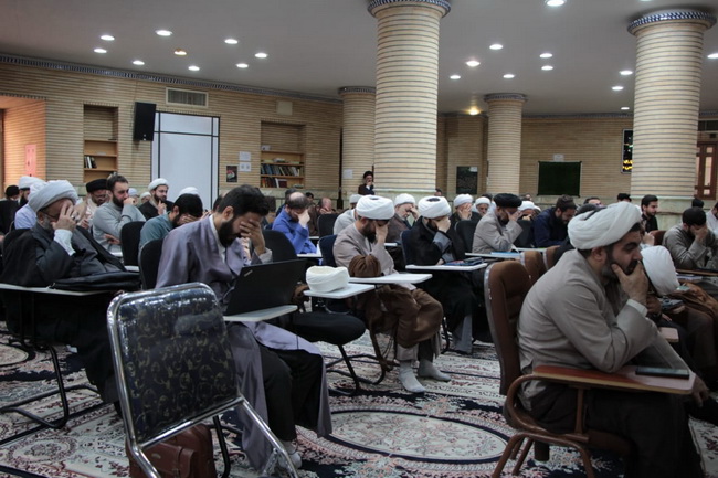 مراسم عزاداری وسوگواری وفات حضرت معصومه(س) در درس خارج اصول 