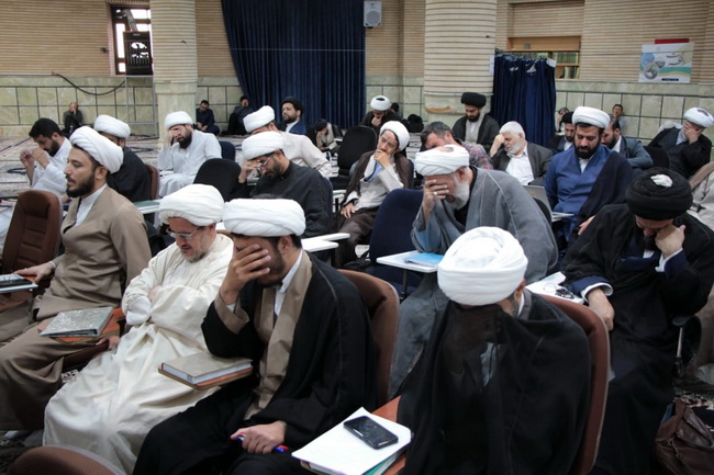 مراسم عزاداری وسوگواری وفات حضرت معصومه(س) در درس خارج اصول 