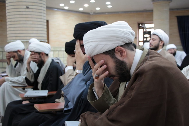 مراسم عزاداری وسوگواری وفات حضرت معصومه(س) در درس خارج اصول 