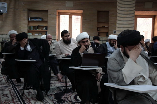 مراسم عزاداری وسوگواری وفات حضرت معصومه(س) در درس خارج اصول 