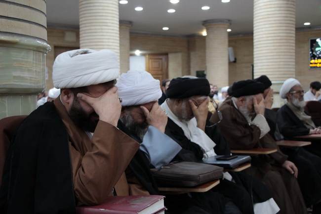 مراسم عزاداری وسوگواری وفات حضرت معصومه(س) در درس خارج اصول 