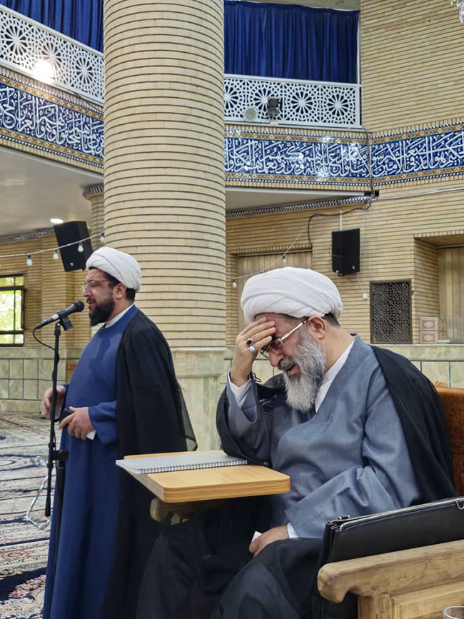 سوگواری سالروز شهادت حضرت حمزه(ع) و وفات عبدالعظیم حسنی(ع) در جلسه درس