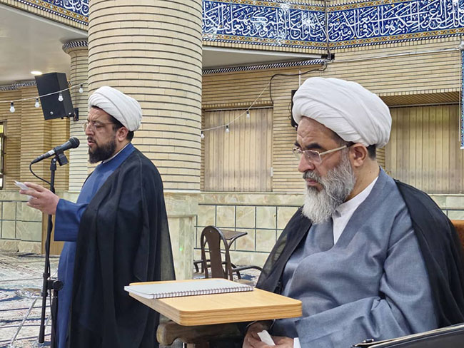 سوگواری سالروز شهادت حضرت حمزه(ع) و وفات عبدالعظیم حسنی(ع) در جلسه درس