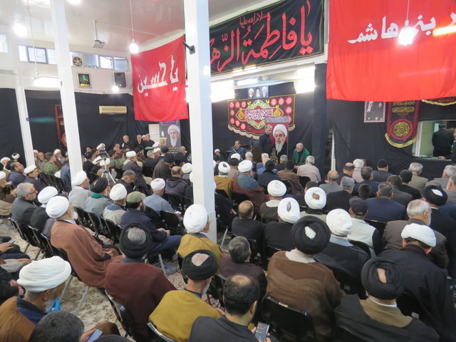 مراسم عزاداری فاطمیه دوم و سالگرد مرجع فقید حضرت آیت الله العظمی فاضل لنکرانی