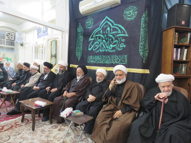 مراسم عزاداری فاطمیه دوم و سالگرد مرجع فقید حضرت آیت الله العظمی فاضل لنکرانی