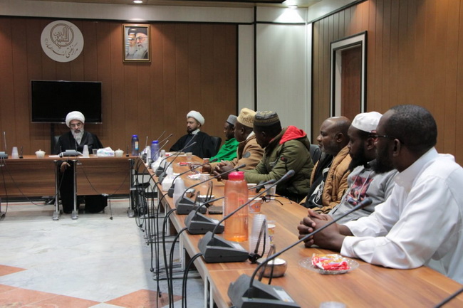 دیدار جمعی از اساتید،علما و ائمه جماعت اهل سنت کشورهای آفریقایی