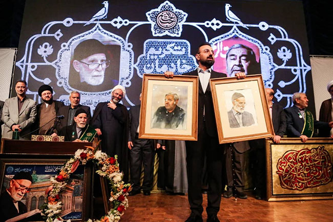 مراسم آئین تکریم خادمان صادق؛ حاج آقای سازگار و حاج آقای عاصی