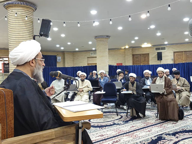 مراسم سالروز شهادت مظلومانه امام صادق(ع) در درس خارج فقه