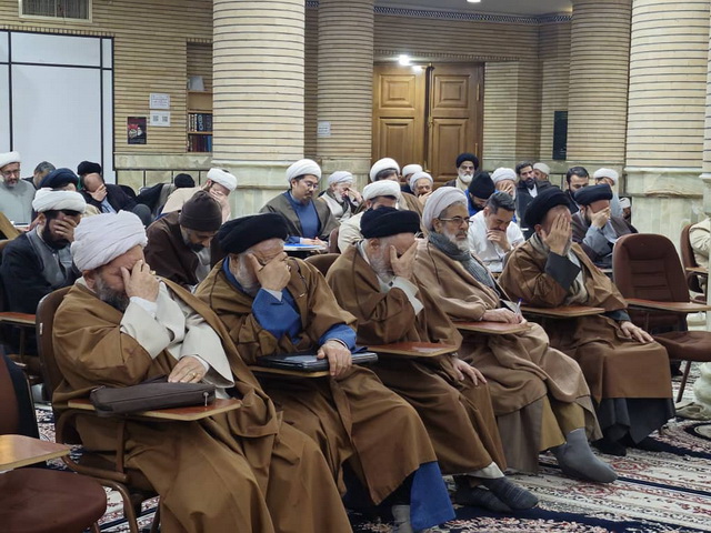 مراسم عزاداری شهادت امام هادی(ع) در درس خارج اصول