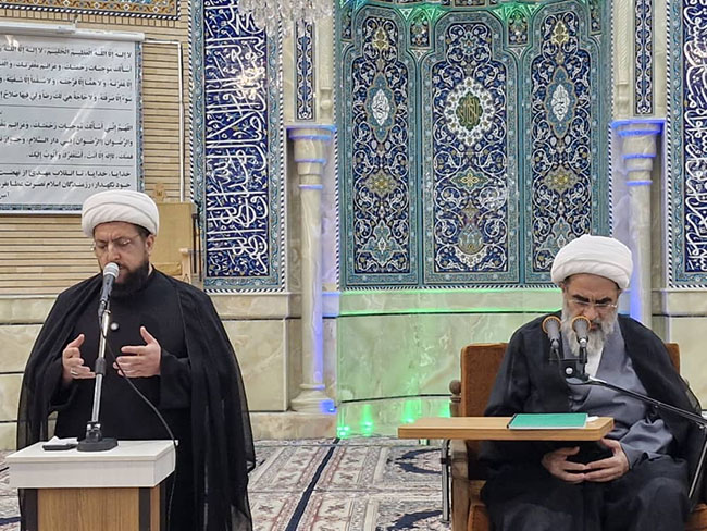 مراسم سالروز شهادت مظلومانه امام صادق(ع) در درس خارج فقه