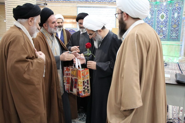 مراسم جشن میلاد حضرت امام جواد(ع) و جشن ولادت حضرت آیت الله فاضل لنکرانی در درس خارج اصول 