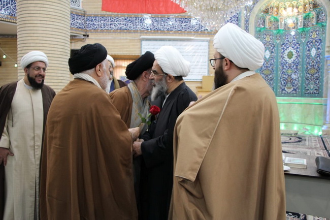 مراسم جشن میلاد حضرت امام جواد(ع) و جشن ولادت حضرت آیت الله فاضل لنکرانی در درس خارج اصول 