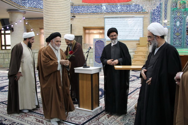 مراسم جشن میلاد حضرت امام جواد(ع) و جشن ولادت حضرت آیت الله فاضل لنکرانی در درس خارج اصول 