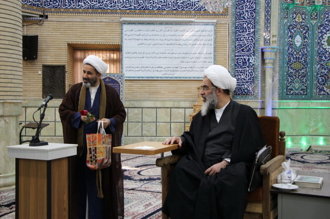 مراسم جشن میلاد حضرت امام جواد(ع) و جشن ولادت حضرت آیت الله فاضل لنکرانی در درس خارج اصول 