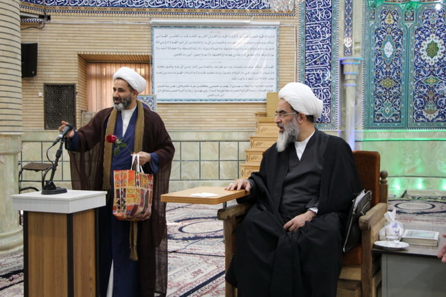 مراسم جشن میلاد حضرت امام جواد(ع) و جشن ولادت حضرت آیت الله فاضل لنکرانی در درس خارج اصول 