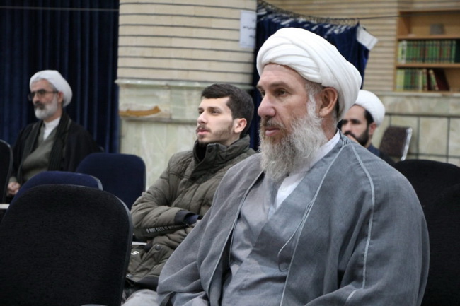 مراسم جشن میلاد حضرت امام جواد(ع) و جشن ولادت حضرت آیت الله فاضل لنکرانی در درس خارج اصول 