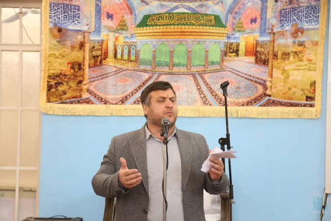 آئین عمامه گذاری طلاب در جشن میلاد امیرالمومنین(ع) در حسینیه دفتر آیت الله فاضل لنکرانی