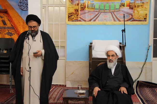 آئین عمامه گذاری جمعی از طلاب مرکزفقهی ائمه اطهار(ع) کابل در حسینیه دفتر حضرت آیت الله فاضل لنکرانی