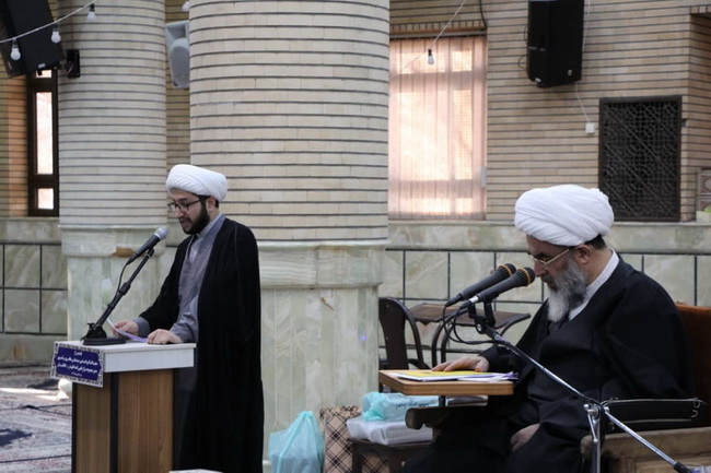 آئین تجلیل از حجت‌الاسلام والمسلمین سید عباس مظفری مرتضوی مدیر مجموعه مرکز فقهی ائمه اطهار(ع) افغانستان در قم