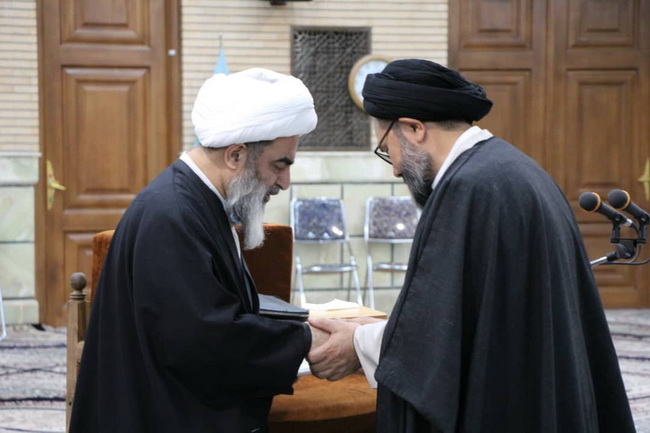 آئین تجلیل از حجت‌الاسلام والمسلمین سید عباس مظفری مرتضوی مدیر مجموعه مرکز فقهی ائمه اطهار(ع) افغانستان در قم