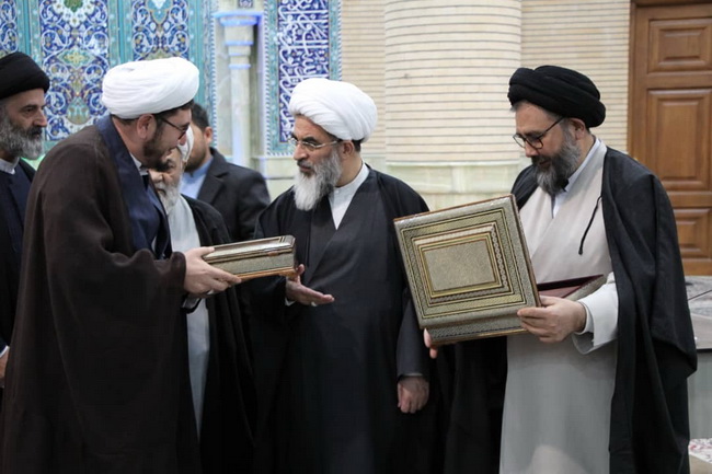 آئین تجلیل از حجت‌الاسلام والمسلمین سید عباس مظفری مرتضوی مدیر مجموعه مرکز فقهی ائمه اطهار(ع) افغانستان در قم