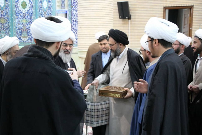 آئین تجلیل از حجت‌الاسلام والمسلمین سید عباس مظفری مرتضوی مدیر مجموعه مرکز فقهی ائمه اطهار(ع) افغانستان در قم