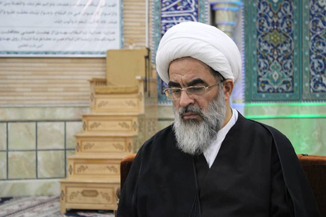 مراسم جشن میلاد حضرت فاطمه معصومه(س) در پایان درس خارج اصول