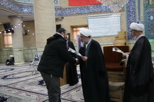 تجلیل از شاگردان جانباز درس حضرت استاد در روز جانباز