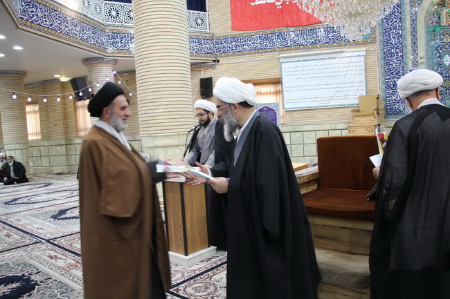 تجلیل از شاگردان جانباز درس حضرت استاد در روز جانباز