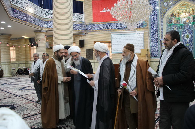 تجلیل از شاگردان جانباز درس حضرت استاد در روز جانباز