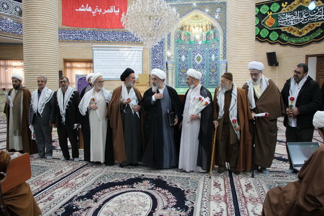 تجلیل از شاگردان جانباز درس حضرت استاد در روز جانباز