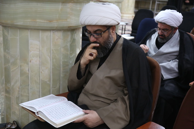 مراسم عزاداری شهادت ولی امر مسلمین حضرت آیت الله العظمی امام خامنه‌ای(قدس سره الشریف) در مرکز فقهی ائمه اطهار(ع)